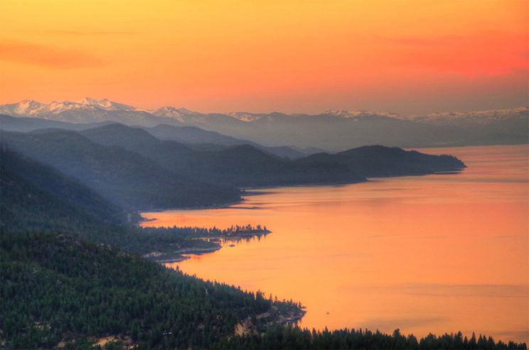 Got up early to catch the sunrise over the lake.