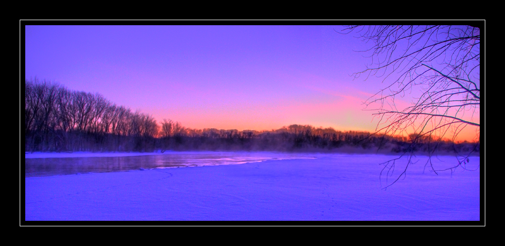 Winter Sunrise on the Mississippi