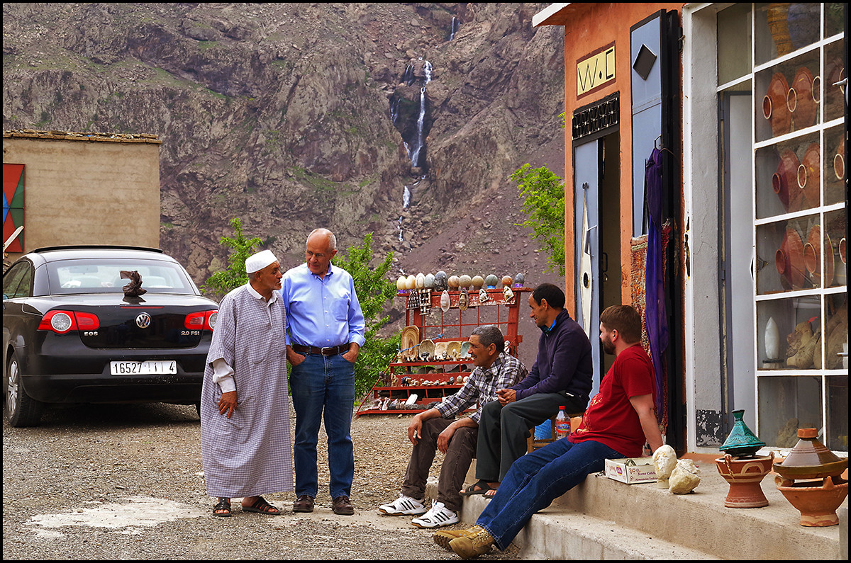 Above the village of Imouez Tichka in the Atlas Mountains of Morocco