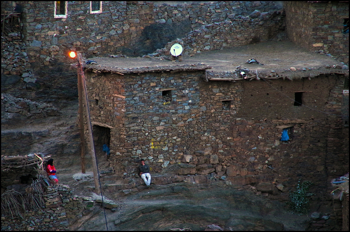 A Berber village in the Atlas Mountains of Morocco.