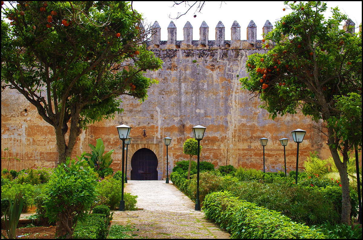 Inside the walled garden in the Kasbah. Rabat, Morocco