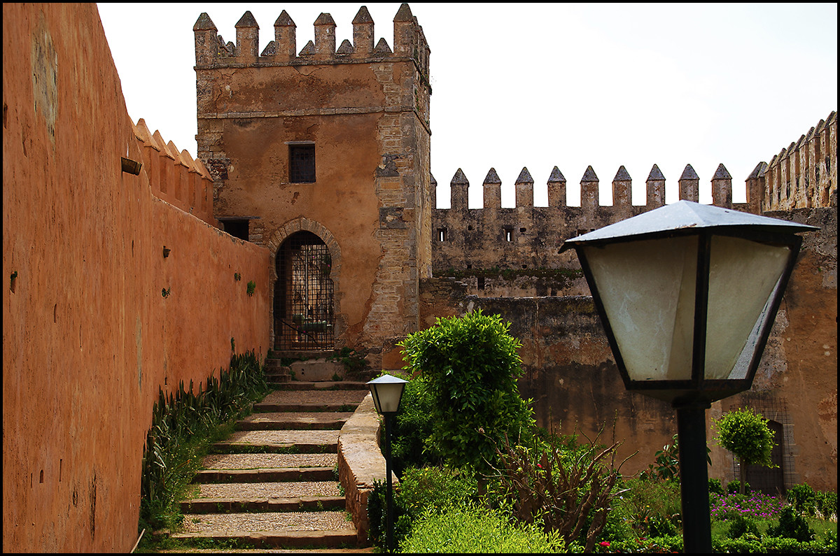 Inside the walled garden in the Kasbah. Rabat, Morocco