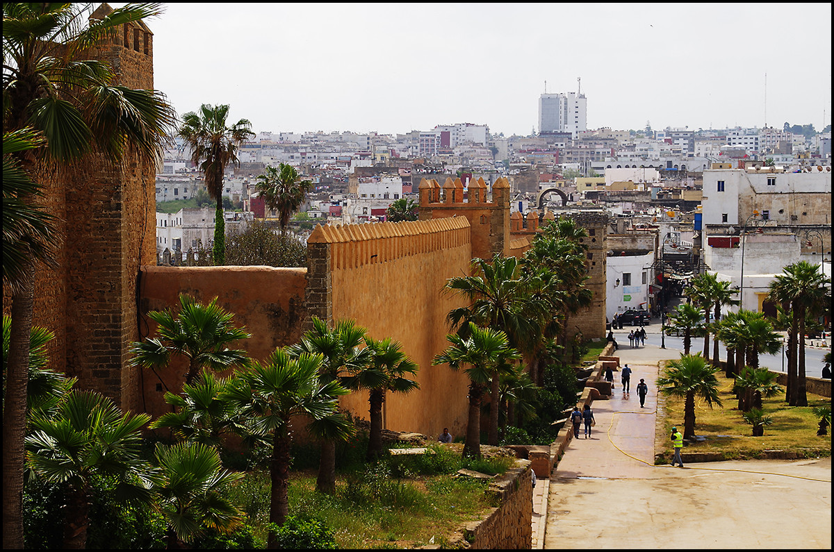 Outer wall of the Kasbah. Rabat, Morocco.