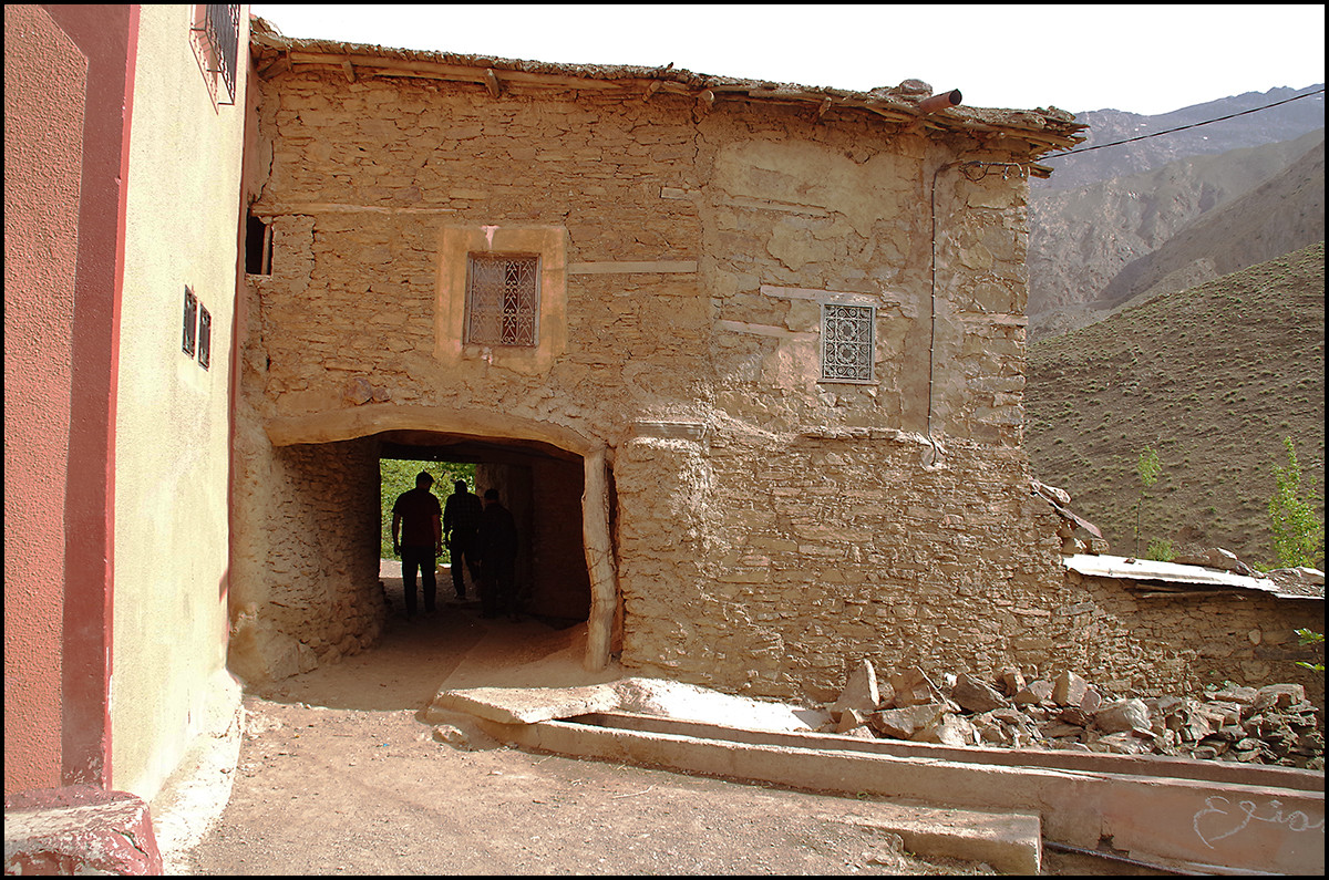 Village of Imouzer Tichka in the Atlas Mountains of Morocco