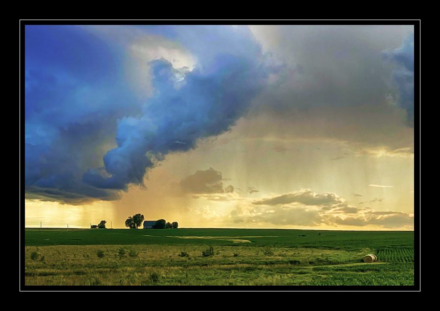 Summer Storm over Plains of Iowa